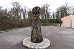 Niederösterreich 3D - Ernstbrunn - Eulenskulptur